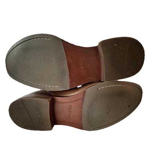 Cole Haan Leather Dress Shoes Men 9.5 Light Brown Oxford Williams Lace Up - Picture 6 of 9